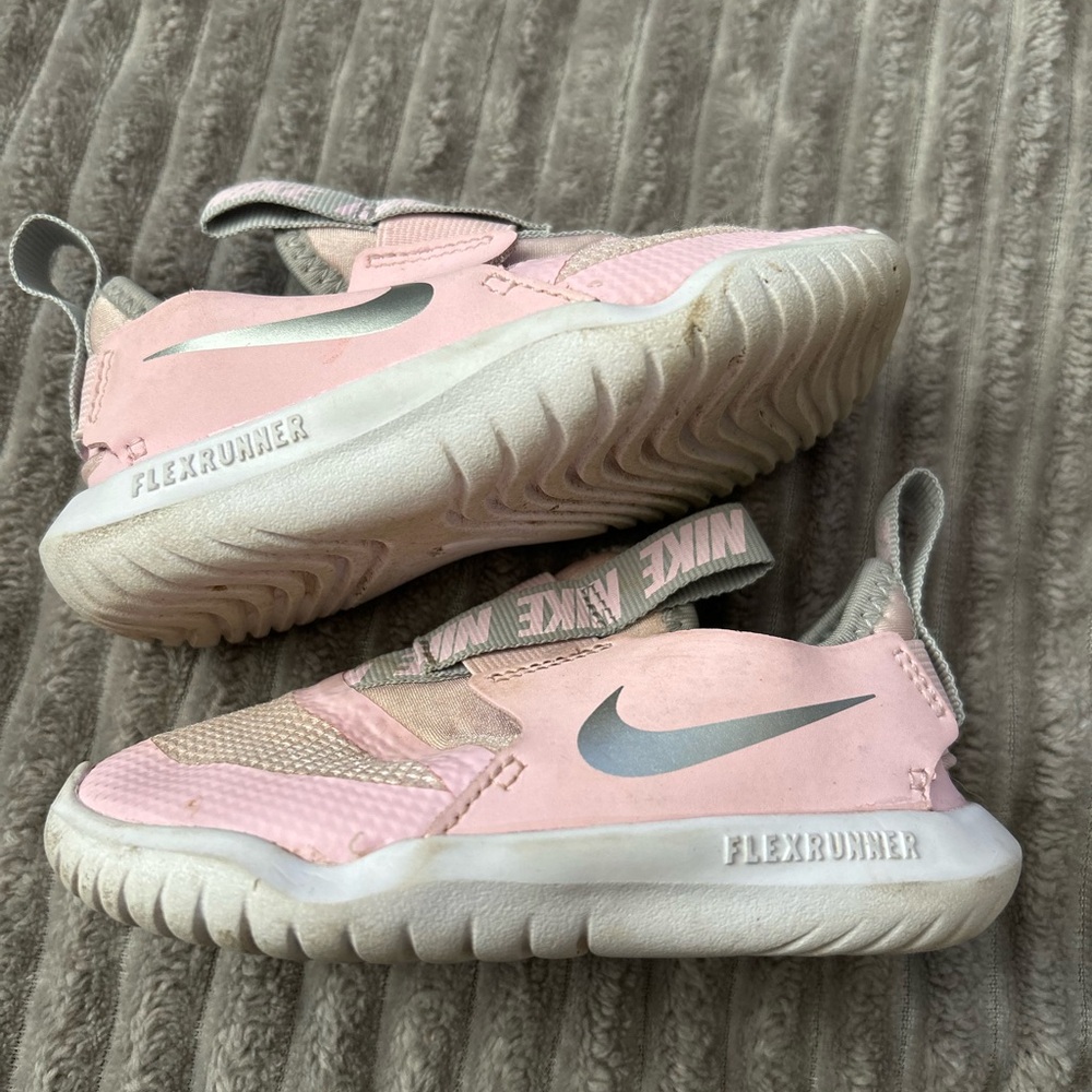 Nike Flex Runner Baby/Toddler Pink and Gray Sneakers